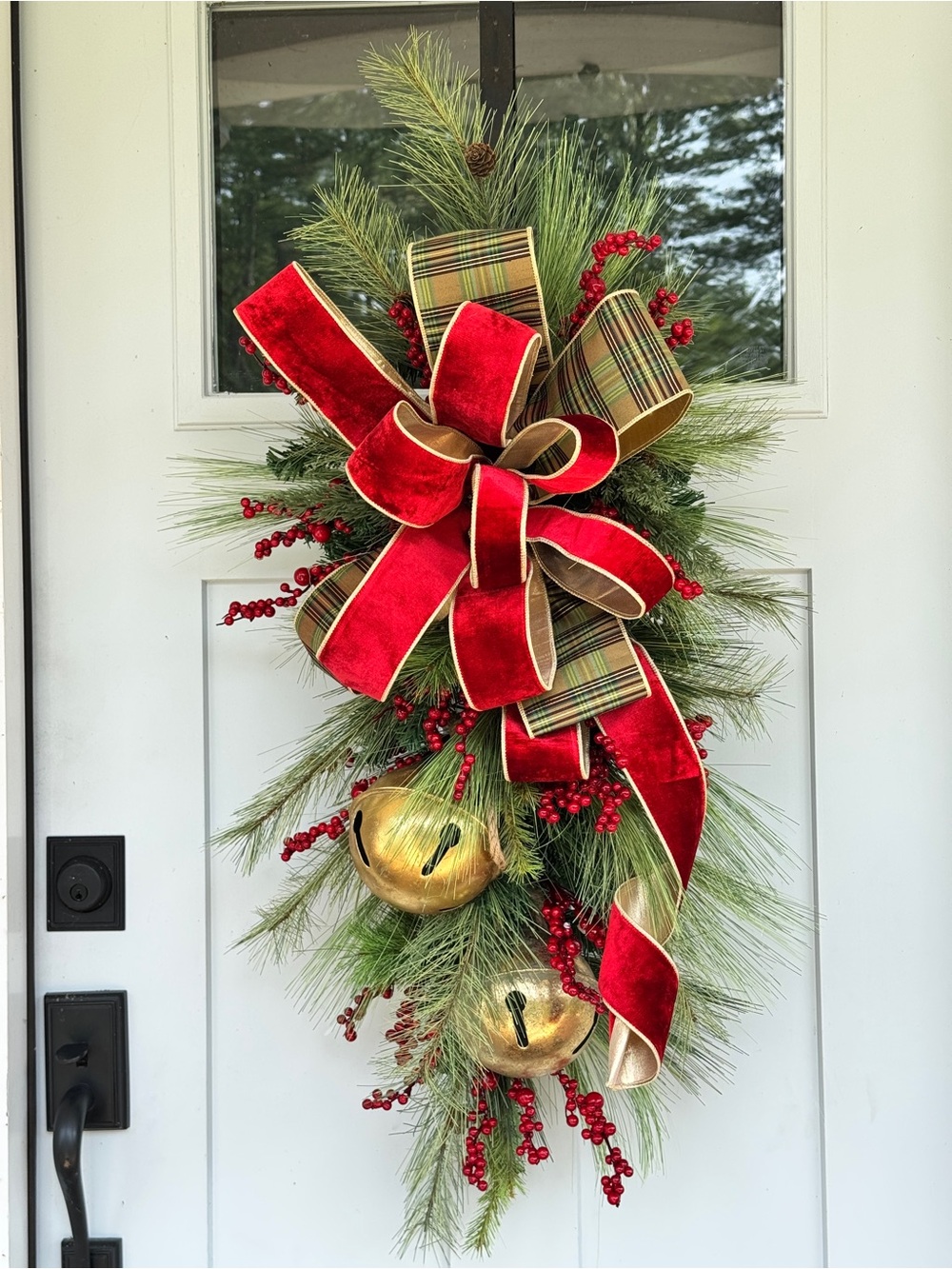 Large Gold Bells Winter/Christmas Swag
